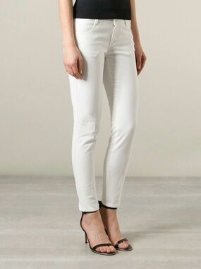 Stella McCartney White Skinny Jeans Size 26 Made in Italy